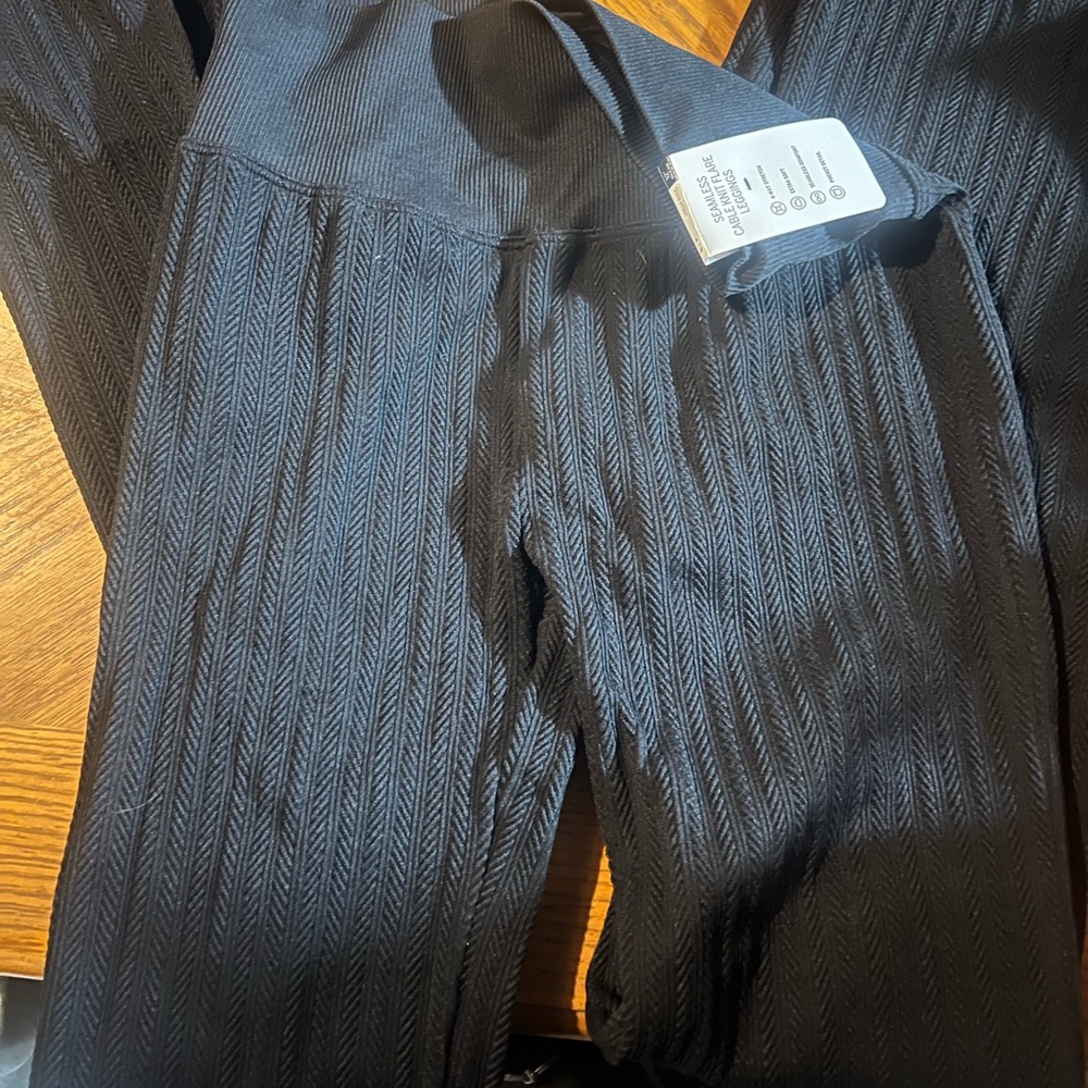 Victoria’s Secret pink cableknit flare pants
